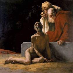 sculppp:  Kardos Gyula (1857-1908)The God-fearing Job, 1900.
