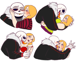 pingagirl:  kimiwillsintonight:  sansscham:  kimiwillsintonight:  Underfell Kisses &lt;3 (uf!sans x kimi/self insert/ut oc)  HEY WHATS GUNNA HAPPEN AFTER THAT FOURTH PIC? :O  we gon cook them pancakes~ B)   YEEEEABOOI