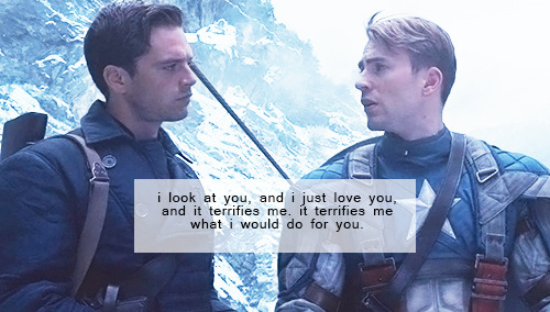 steveandbucky:and i’d choose you; in a hundred lifetimes, in a hundred worlds, in any version of rea