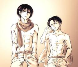 beautiful-illusion-wonder:  Male Mikasa &