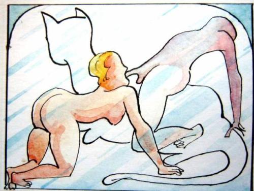 Charles Blackman (Australian, *1928)Erotic scenes