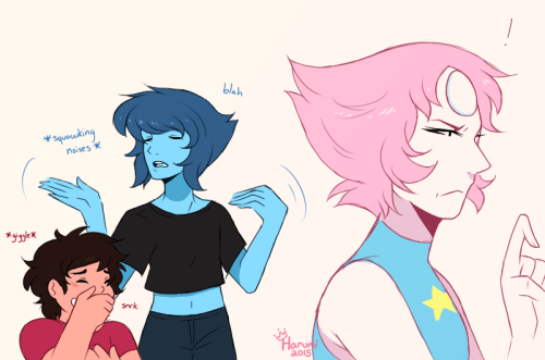 Lapis terrorizing Pearl is my favorite thing 