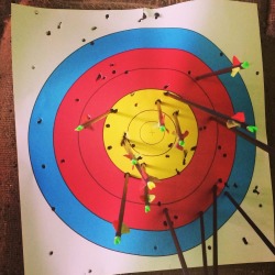 want-christoph-waltz-so-hard:  2nd time go archery.  Well… I’m progressing. 😆