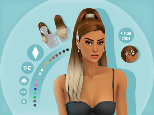 Kimmy HairstyleMaxis Match HairstyleAvailable for Teens-Elders18 EA swatchesHat compatibleBGCHair cl