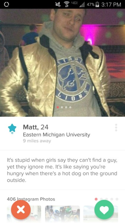 online-dating-fails: This guy “super liked” me and I just…. Not every woman has t