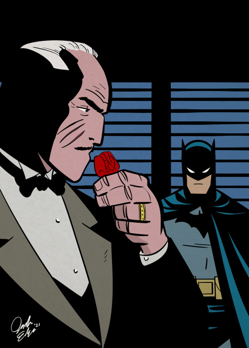  Batman: The Long Halloween - Batman and Carmine Falcone warm-ups (2021)[Batober day 4 warm-up promp