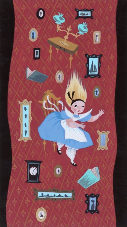 Alice in Wonderland concept art by Mary Blair