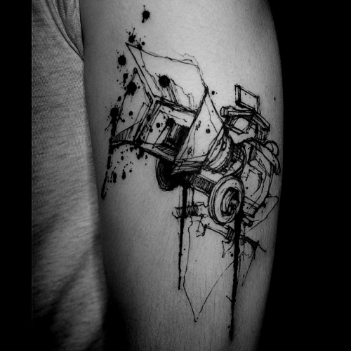 leavebonesexposed:  Some creativity from Carpet Bombing Ink.