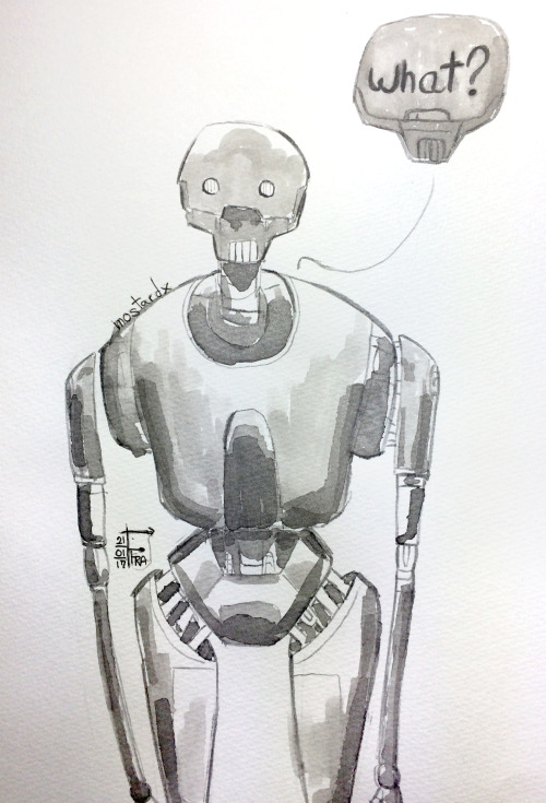 i was making gifs and felt like drawing at the same time, so i chose this sacarstic droid.