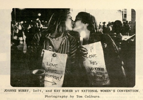 “Joanne Murry and Kay Rorer at National Women’s Convention,” Pointblank Times: A Lesbian/Feminist Pu