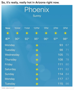 buzzfeed:  It’s So Hot In Arizona Right