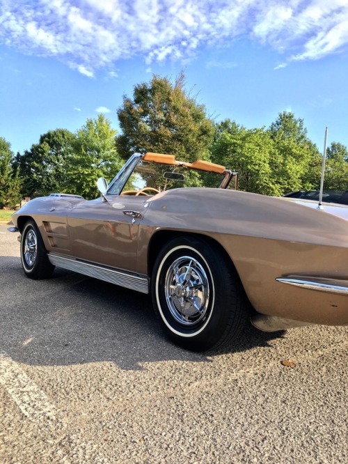 1963 Corvette in a somewhat rare GM &ldquo;Saddle Tan&rdquo; paint and &ldquo;Saddle&rdquo; interior