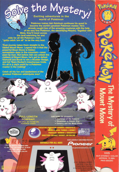 pokescans:  US VHS cover.  This is the first episode of Pokemon I ever saw!!!!