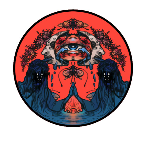 recumbentibuss:It’s Ok to Cry A River. Glyph commission I worked on this week. I couldn’t decide If 
