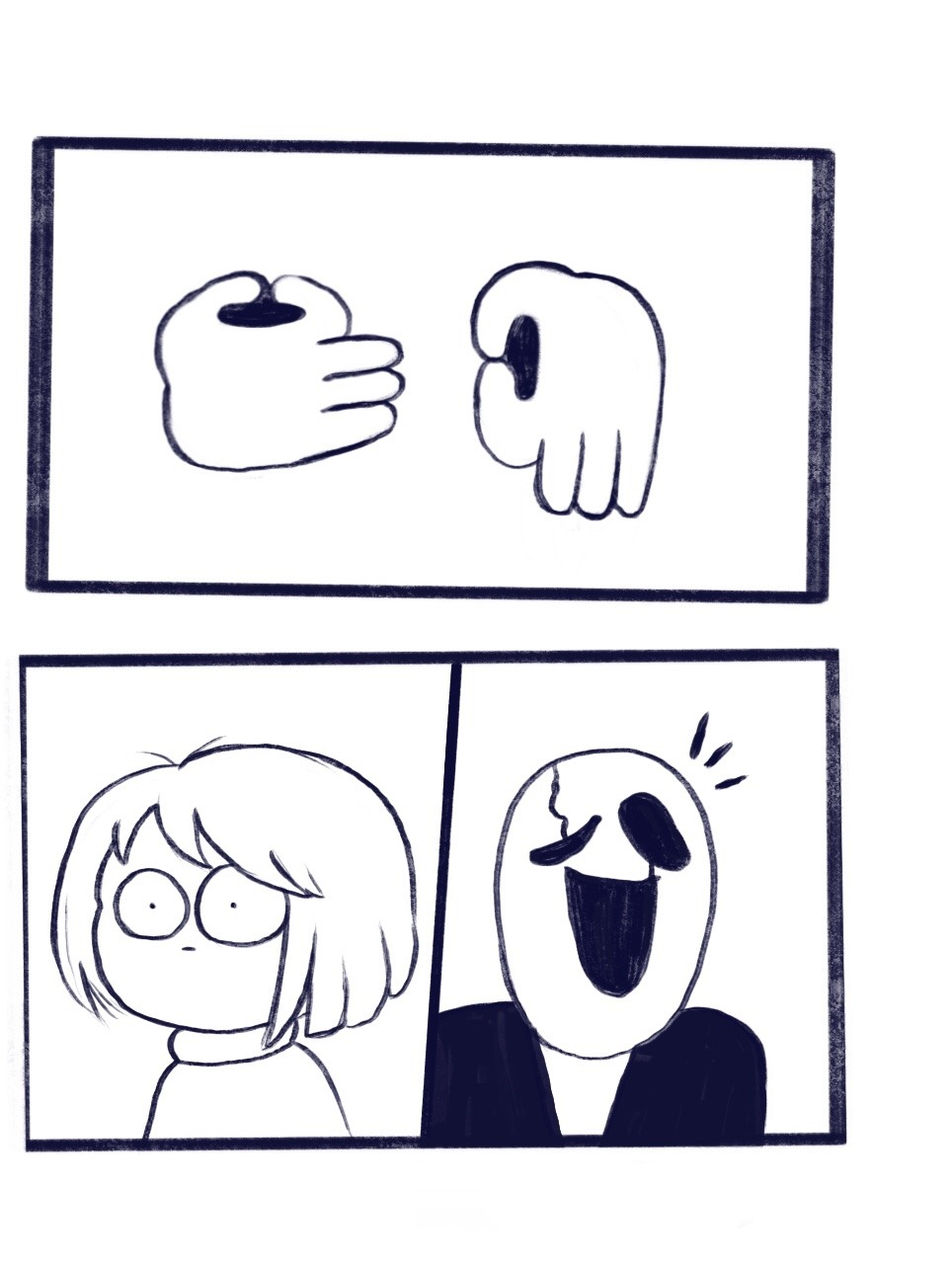 brainbubblegum: Everyone in the Undertale fandom interprets those black dots on Gaster’s