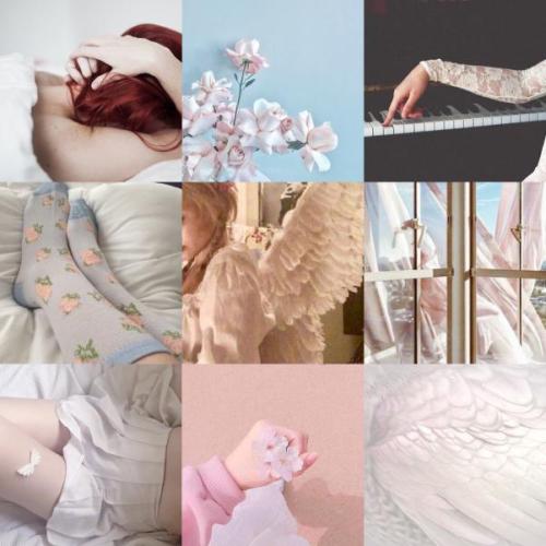 an angel riko aesthetic for anon!!! let me know if you want anything changed! i hope you like it!- m