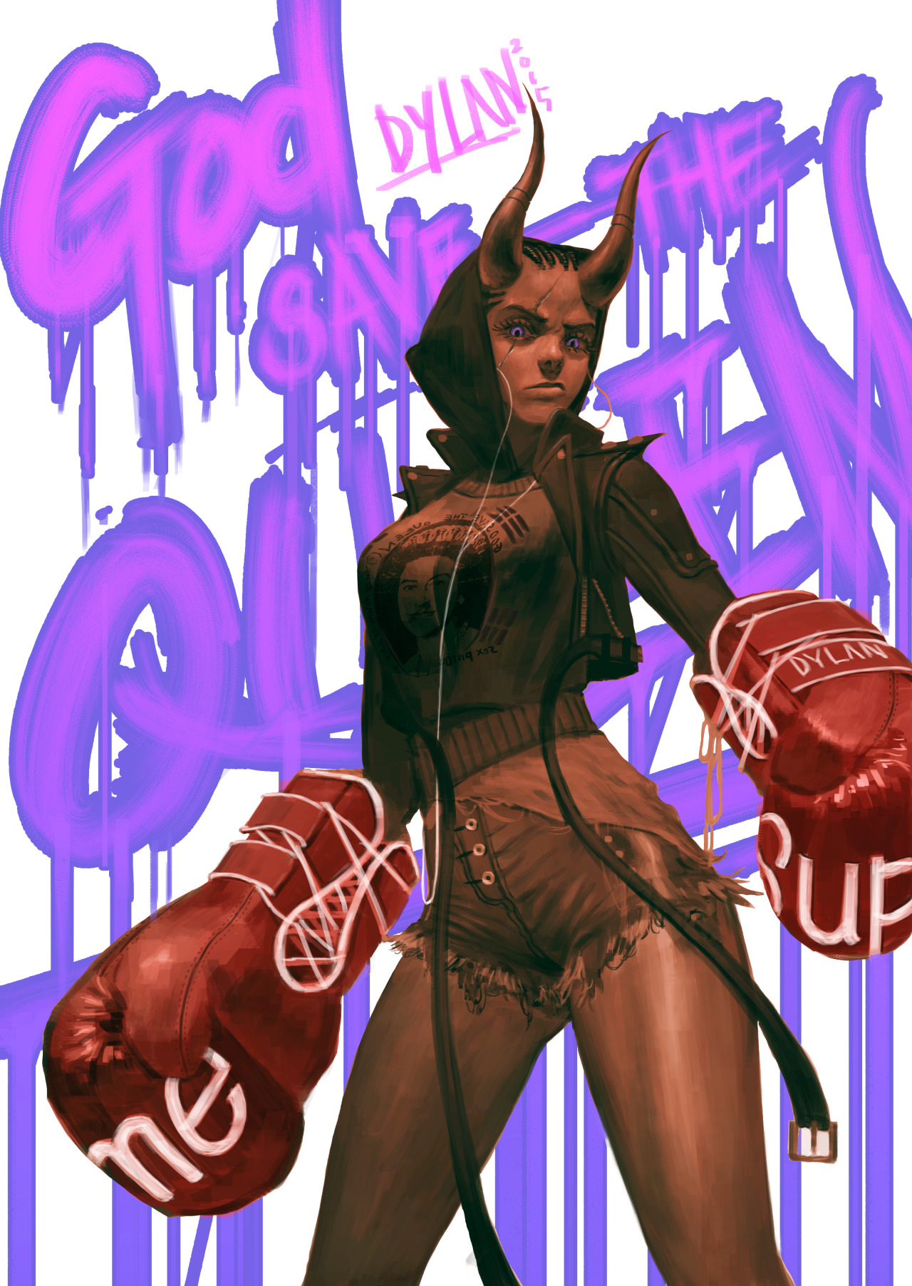 lxxdylan: girl against the force of anything. ‘God save the queen’ personal