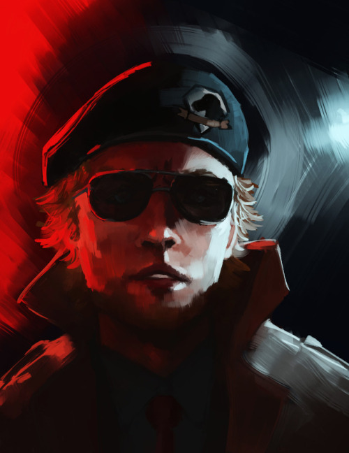 mgs-lileiv: “A Visonary robbed of his Future” Redrawn from a screenshot - trying something a bit different here, but I think it turned out alright.  
