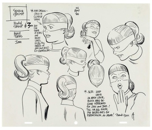 alexsegura:SPACE GHOST model sheets by Alex Toth.