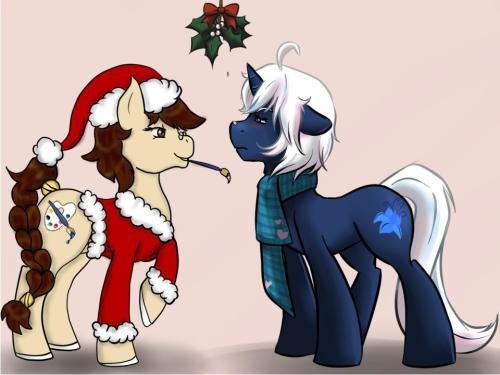 ask-poison-joke:   ((Since some people have been bent over the holly leaves I thought I’d make you smile and turn it into a little joke. I hope you like it. Merry Christmas!)) MOD  ….>.< Mod : hehe LOVE IT XD  X3