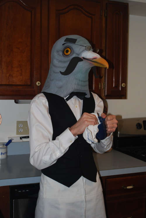 goatkult:  puffwiggly:  aberrantkenosis:  My brewster cosplay is coming along  Absolutely incredible  That is fucking terrifying omfg  Majestic gentleman