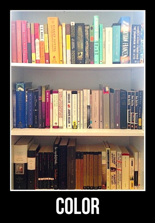 hulklinging: huffpostbooks: What’s Your Book Shelfie Style? This is so calming for me I wanna sta