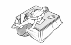 zu-nsfw-art:Makoharu + kotatsu ヾ(*´∇`)ﾉ