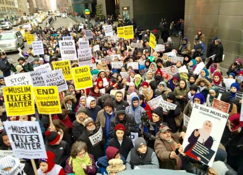 revolutionarypertunia:fuckyeahmarxismleninism:New York City: March Against Islamophobia and Racism f