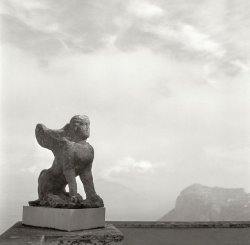 Hauntedbystorytelling:    Herbert List :: Greek Sphinx At The Villa San Michele,