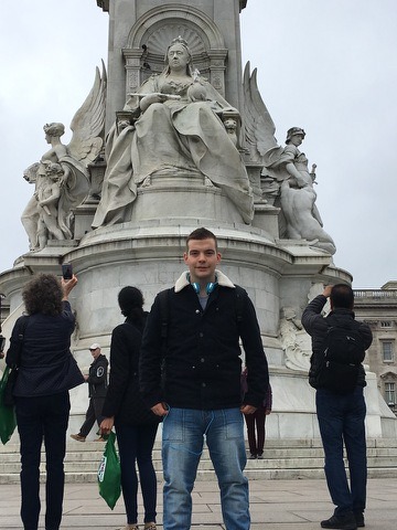 Me at Buckingham Palace wonder if her majesty would like another royal baby in family