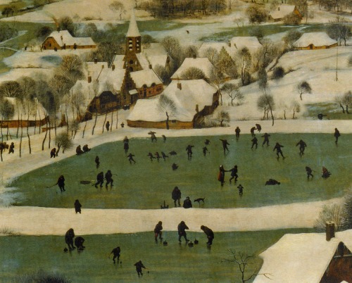 beatonna:magictransistor:Pieter Bruegel the Elder, Hunters in Snow (Jäger im Schnee), 1565.Bruegel w