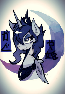 wirelesspony:  I finished coloring the short Luna!