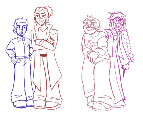 I Doodled The Whole DR1 Cast 