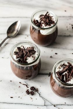 foodiebliss:  Chocolate Espresso Custard