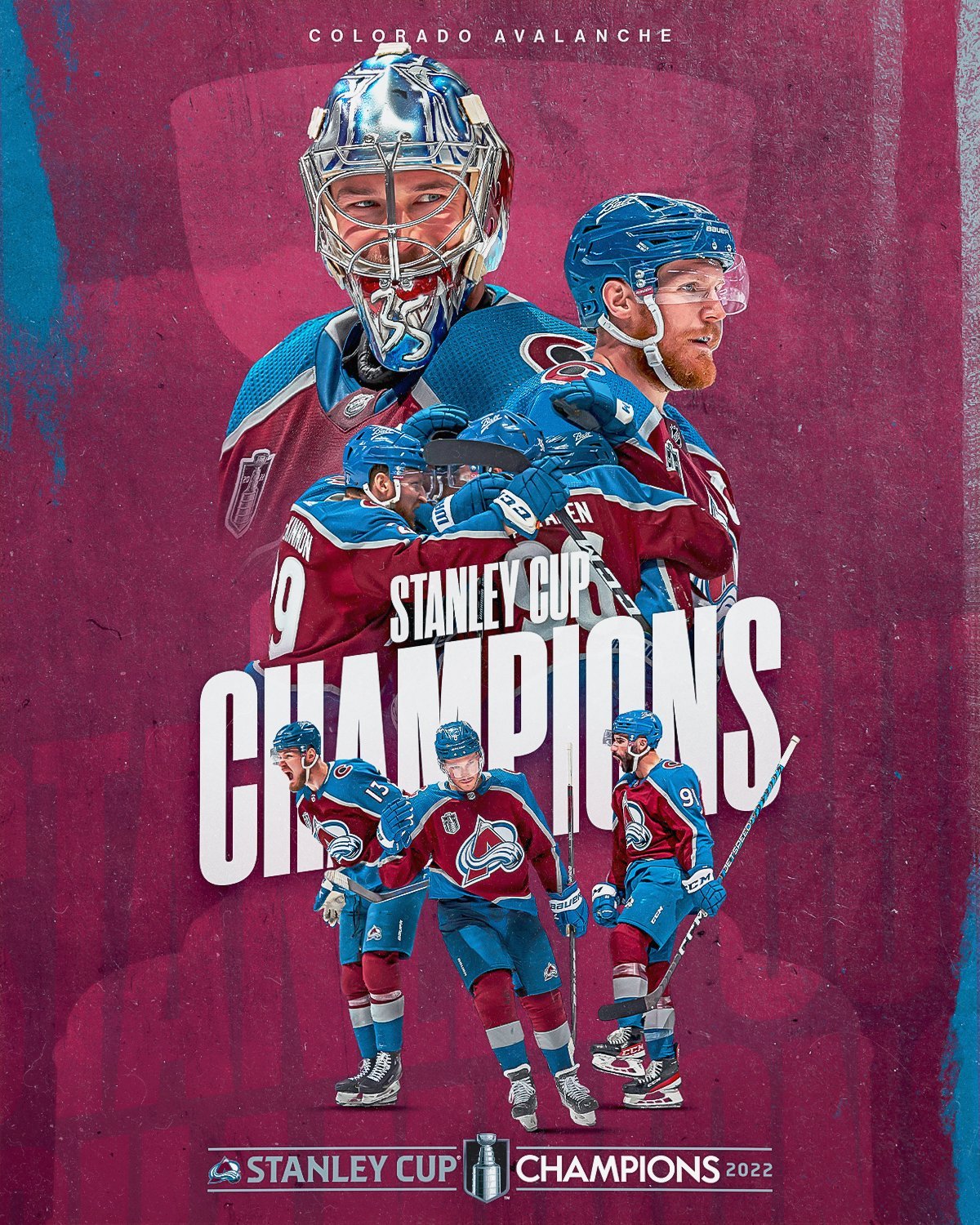 Colorado Avalanche made a Stanley Cup Phone Wallpaper of some unknown  garden  rColoradoSprings