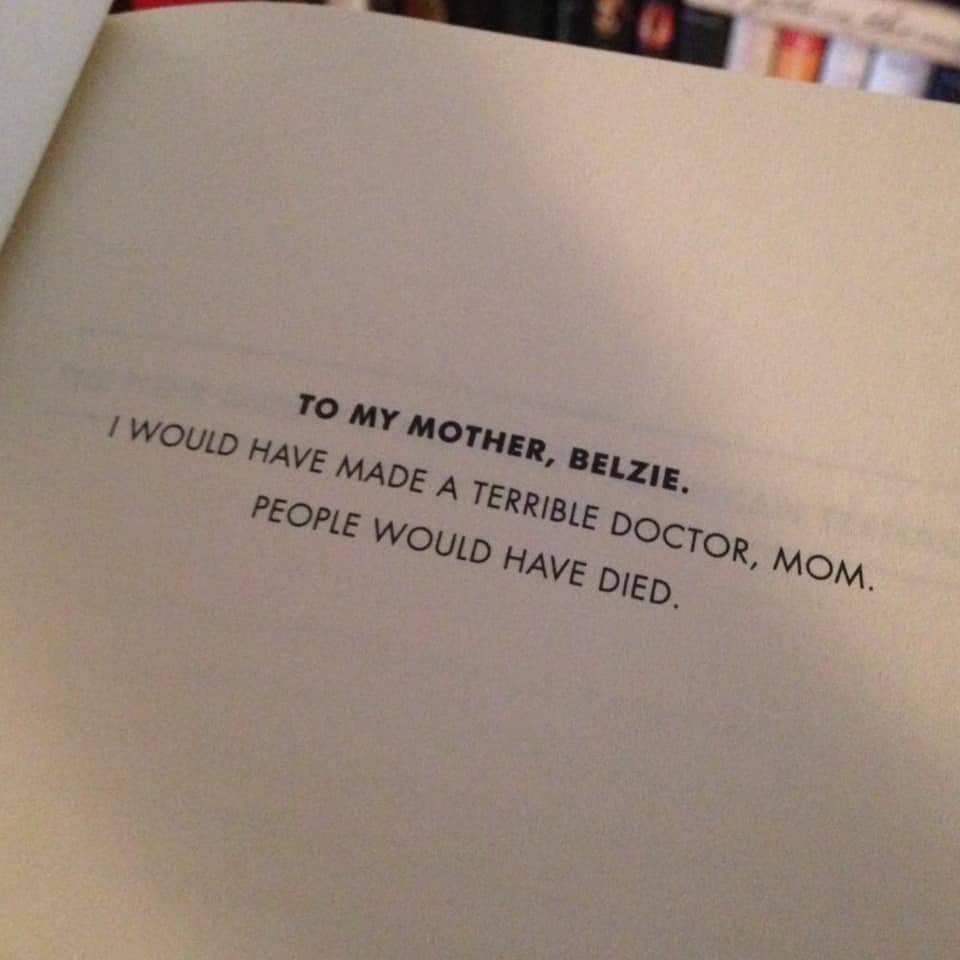 mylordshesacactus:  loloftheday: Dedicating a book… [id: dedication page of a book