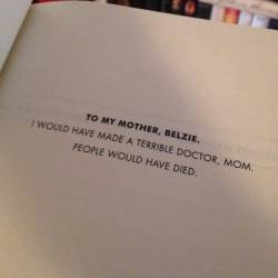 loloftheday:Dedicating a book…