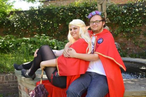 Some of my favourite pictures from my husband @glacial-coyote and I’s Barry and Lup cosplay! Picture