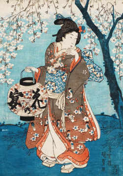 antipahtico:  Geisha with a Lantern ~ Utagawa Kunisada 歌川国貞