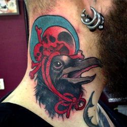 thievinggenius:  Tattoo done by Jacob Wiman.http://instagram.com/blackmagicjake