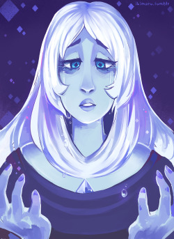 ikimaru:  ♦ a pretty but sad blue lady  ♦    ♢  speedpaint 