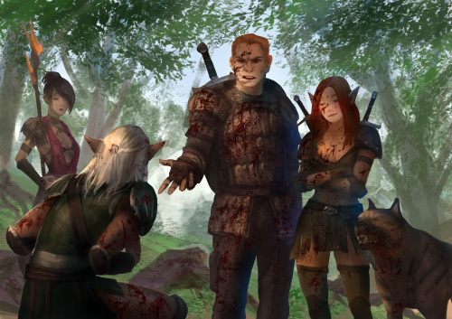 sagasketchbook: Alistair: -I don’t know why we should take you with us, but if our Leader said
