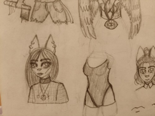 There're My Old Sketches (redrawing My Sketches From School,which I Made In 2016) . It Seems I Have Progress