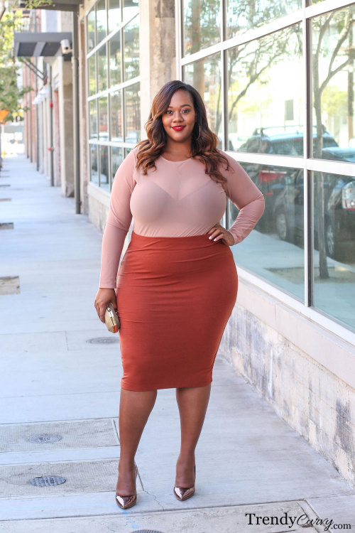trendycurvy:Rust FactorOutfit details on TrendyCurvy.comPhotographer: Steve SuavementeBEAUTIFUL!