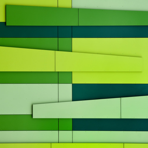lostinpattern:  UK - Nottingham - Science Park - Green Cladding 02 by Darrell Godliman 