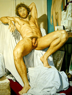 eroswolf:  olivolio:  Jacques Sultana  Photorealistic Painting by Jacques Santana