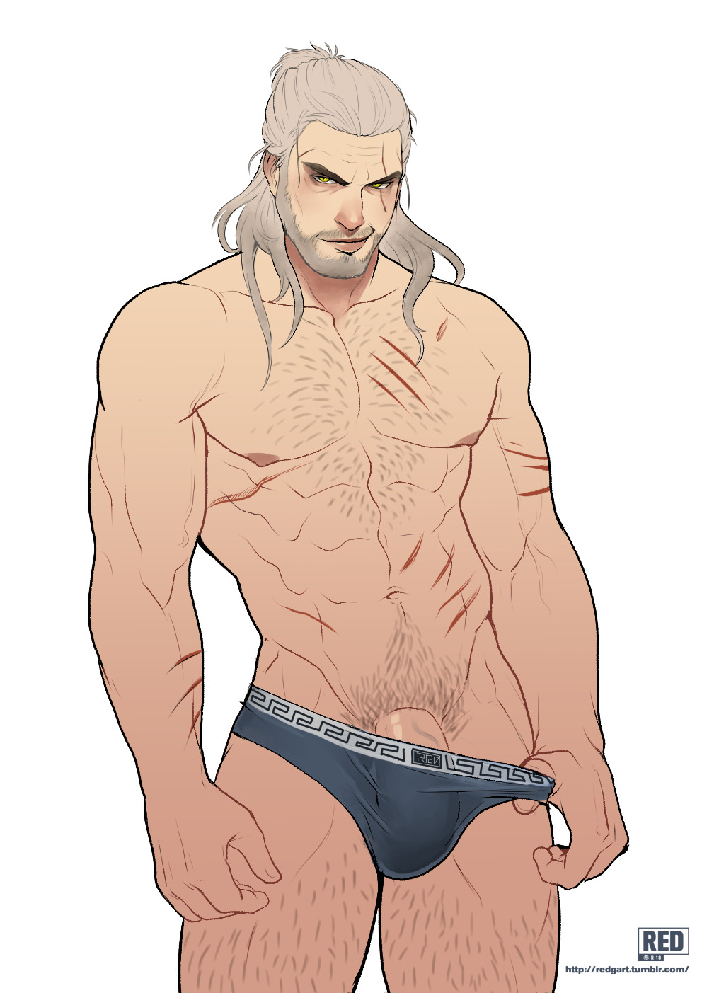 redgart:  Weekly Underwear Meme 2Geralt (the witcher 3)Hope you like it guys  and