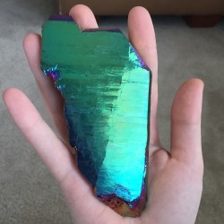 giant titanium quartz crystal shard 🙏