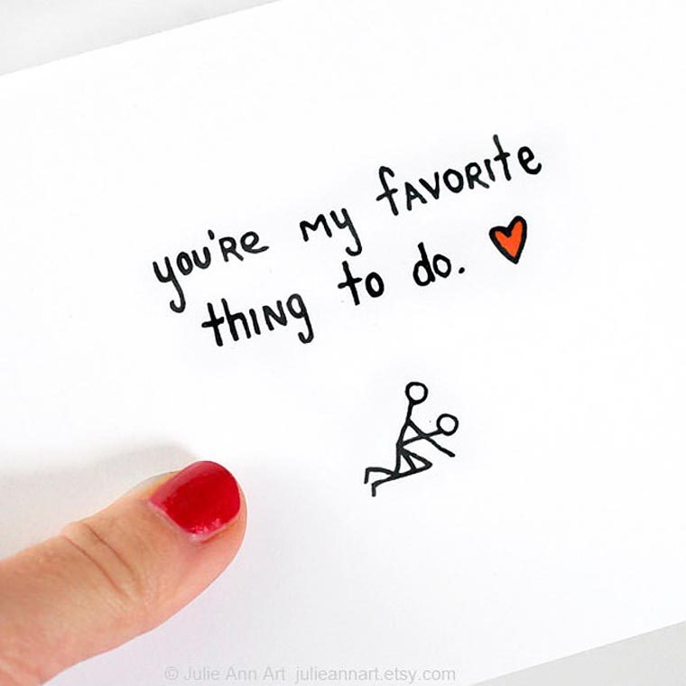 pr1nceshawn:    If Valentine cards were honest… by   Julie Ann. 