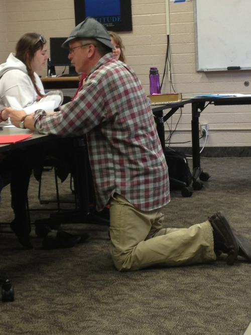 FUN FACT: The professor of my Sherlock Holmes course often wears a deerstalker in class.